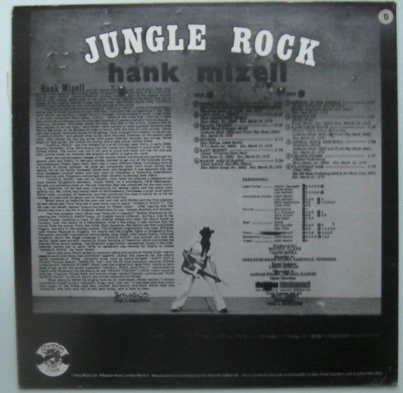 Hank Mizell : Jungle Rock (LP, Album, RE)