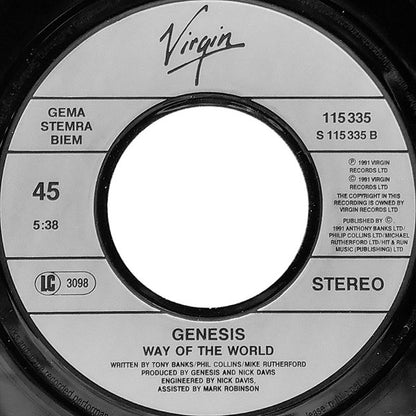 Genesis : Hold On My Heart (7", Single)