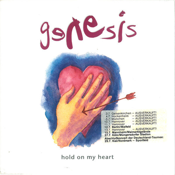 Genesis : Hold On My Heart (7", Single)