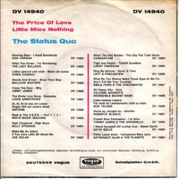 The Status Quo* : The Price Of Love (7", Single)