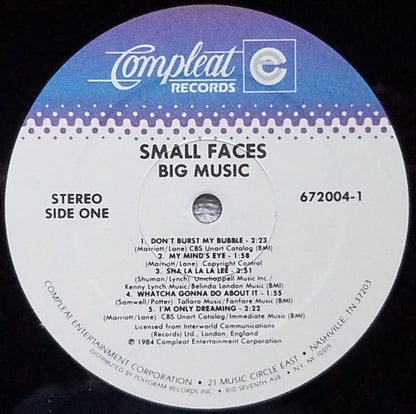 Small Faces : Big Music (A Compleat Collection) (2xLP, Comp)