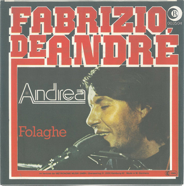 Fabrizio De André : Andrea (7", Single)