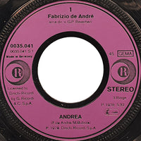 Fabrizio De André : Andrea (7", Single)