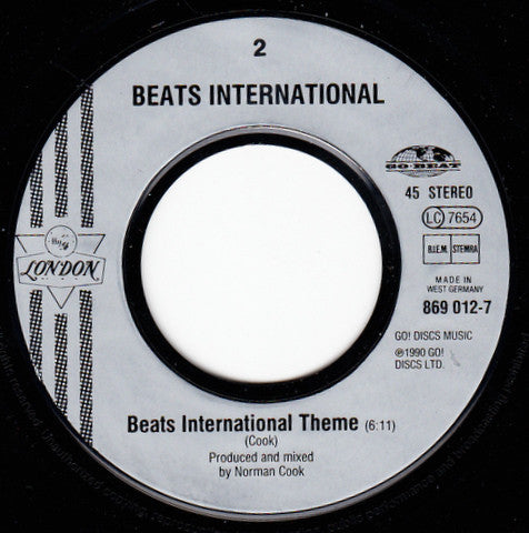 Beats International : Won't Talk About It (7", Single)