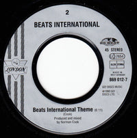 Beats International : Won't Talk About It (7", Single)