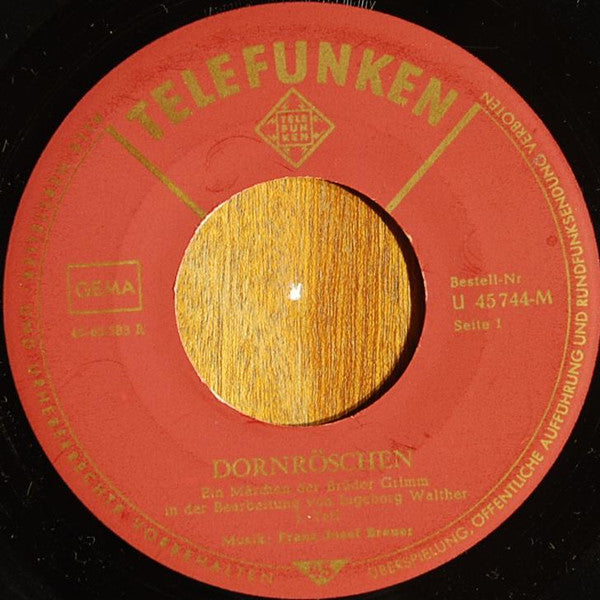 Gebrüder Grimm : Dornröschen (7", Single, Mono)