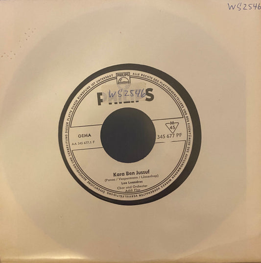 Leo Leandros : Kara Ben Jussuf / Jeder Weint Einmal (7", Single, Promo)