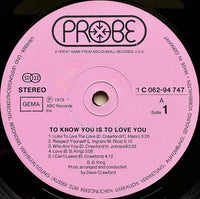 B.B. King : To Know You Is To Love You (LP, Album)