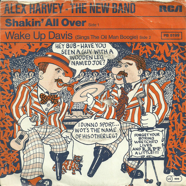 Alex Harvey - The New Band : Shakin All Over (7")