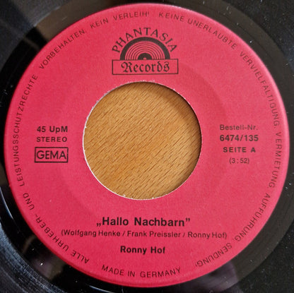 Ronny Hof : Hallo Nachbarn (7")