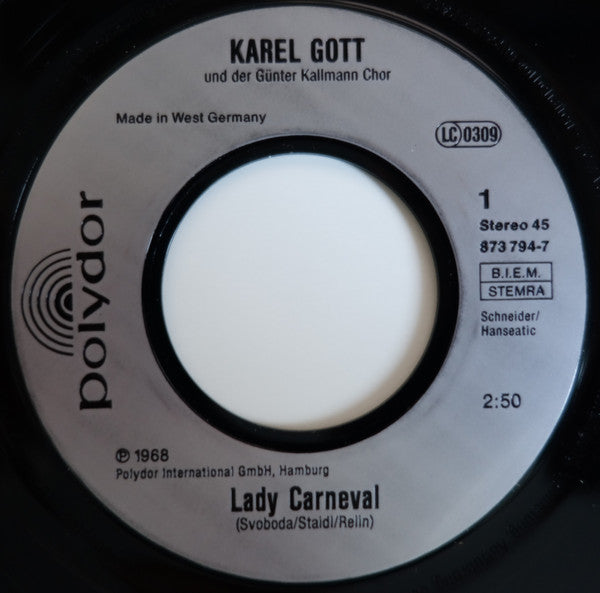 Karel Gott : Lady Carneval (7", Single, RE)