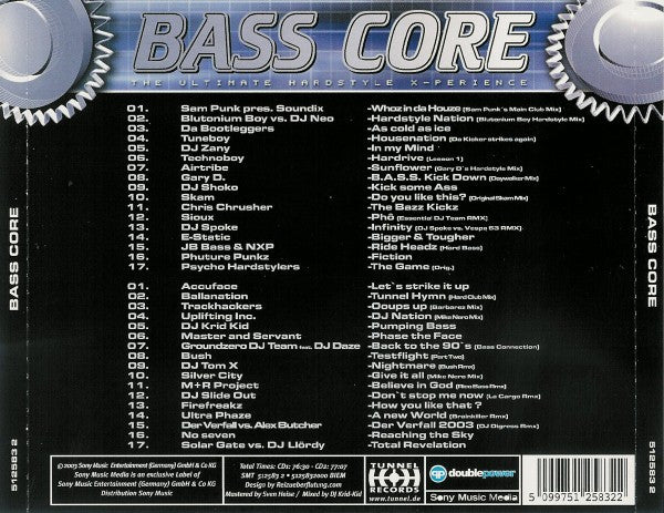 Various : Bass Core - The Ultimate Hardstyle X-Perience (2xCD, Mixed)