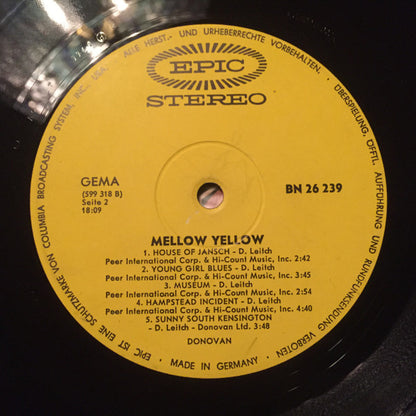 Donovan : Mellow Yellow (LP, Album)