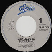 Ozzy Osbourne : Shot In The Dark (7", Single)