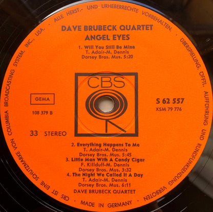 Dave Brubeck Quartet* : Angel Eyes (LP, Album)