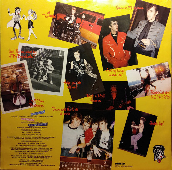 Stray Cats : Rant N' Rave With The Stray Cats (LP, Album, Club)