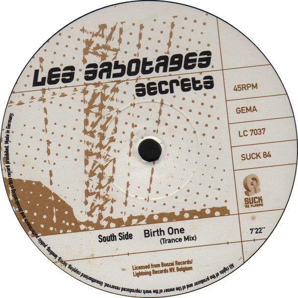 Les Sabotages : Secrets (12")