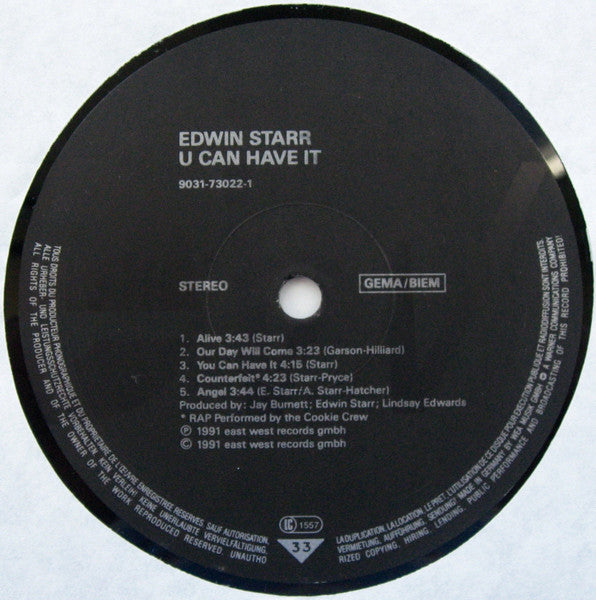 Edwin Starr : U Can Have It (LP, Album)