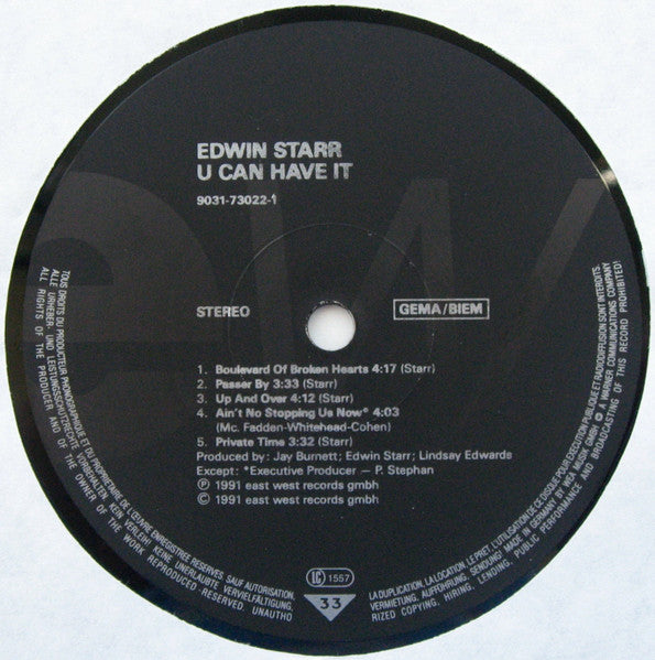 Edwin Starr : U Can Have It (LP, Album)