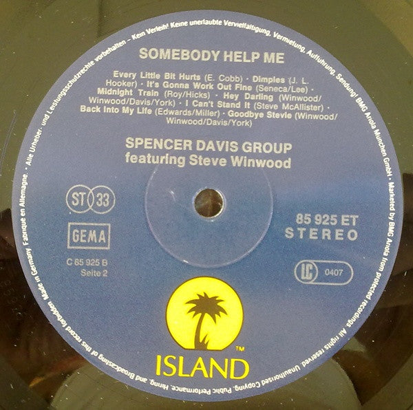 Spencer Davis Group* Featuring Steve Winwood : Somebody Help Me (LP, Comp, RE)