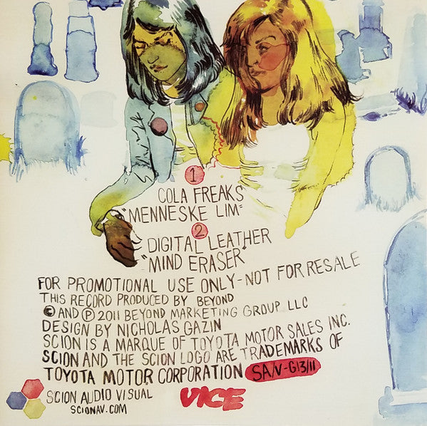 Cola Freaks / Digital Leather : Menneske Lim / Mind Eraser (7", Promo)