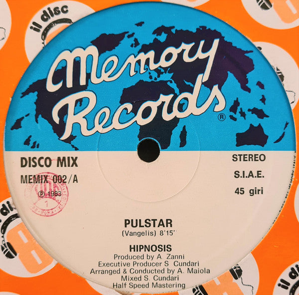 Hipnosis : Pulstar / End Title (Blade Runner) (12", Whi)