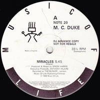 M. C. Duke* : Miracles (12", Promo)