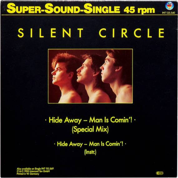 Silent Circle : Hide Away - Man Is Comin'! (Special Mix) (12", Single, Yel)