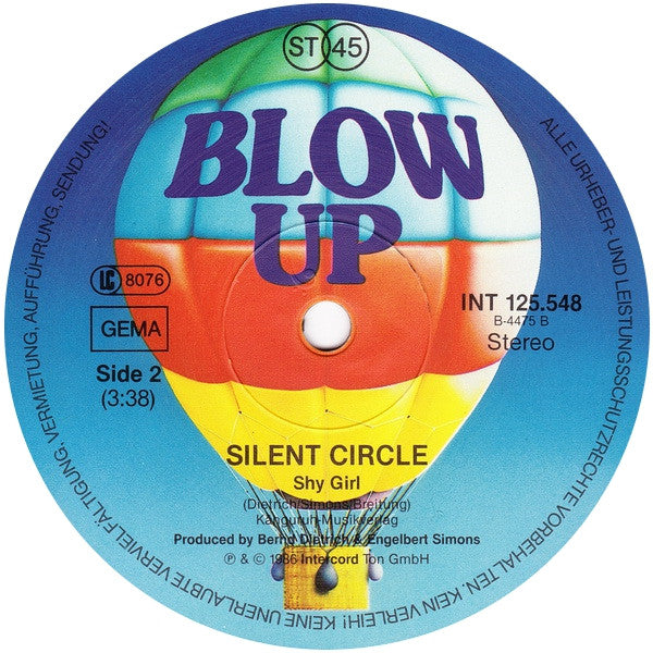 Silent Circle : Stop The Rain (12", Maxi)