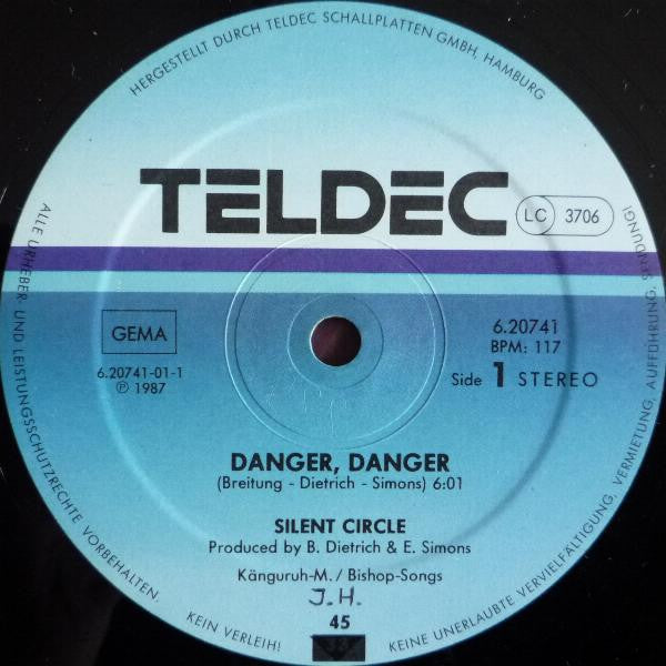 Silent Circle : Danger Danger (Racing Mix) (12", Maxi)
