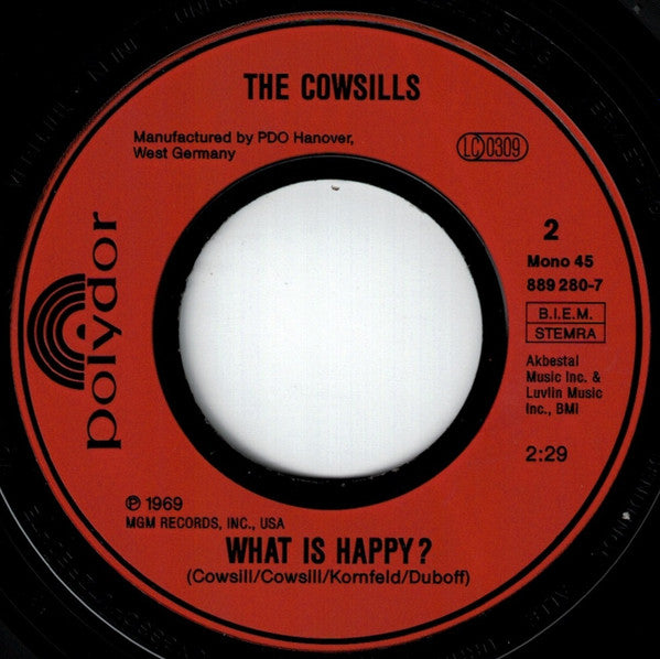 The Cowsills : Hair (7", Single, RE)