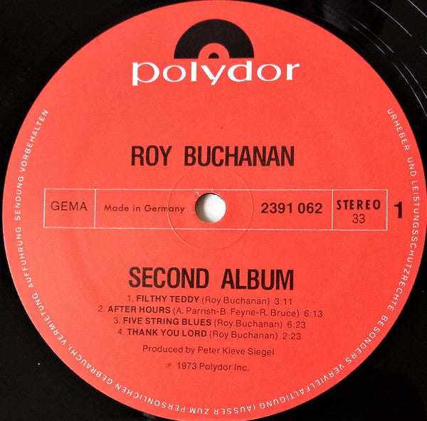 Roy Buchanan : Second Album (LP, Album)