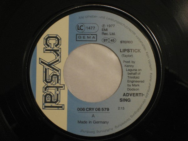 Advertising : Lipstick (7", Single)