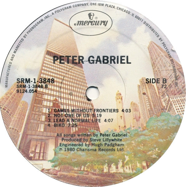 Peter Gabriel : Peter Gabriel (LP, Album, 72 )