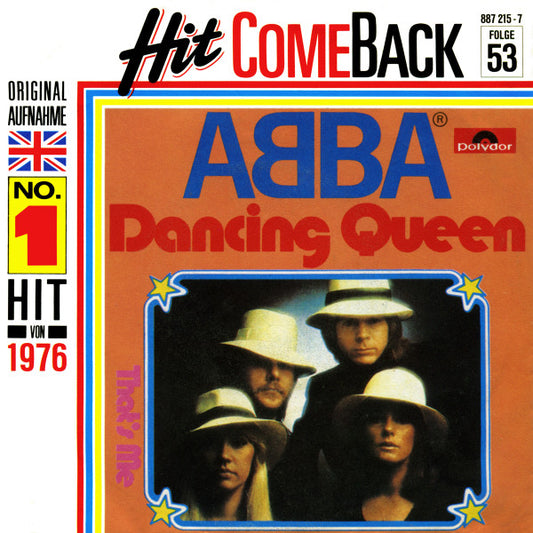 ABBA : Dancing Queen (7", Single, RE, Red)