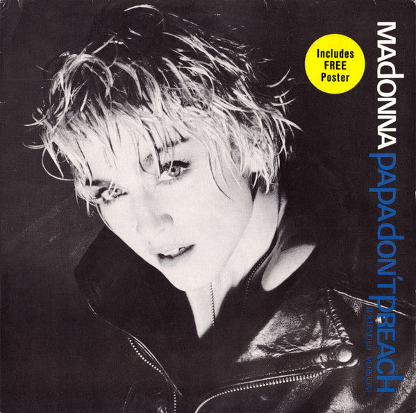 Madonna : Papa Don't Preach (Extended Version) (12", Maxi, Pos)