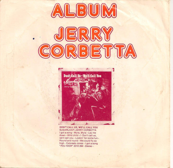 Sugarloaf / Jerry Corbetta : Stars In My Eyes (7", Single)