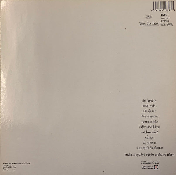 Tears For Fears : The Hurting (LP, Album, RE, RP)