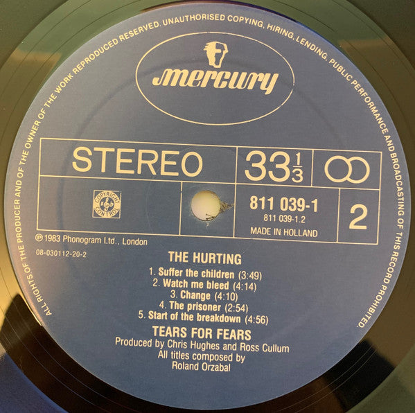 Tears For Fears : The Hurting (LP, Album, RE, RP)