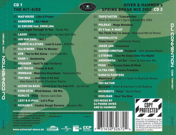 Various : DJ Convention - Code Thirteen (2xCD, Copy Prot., Mixed)