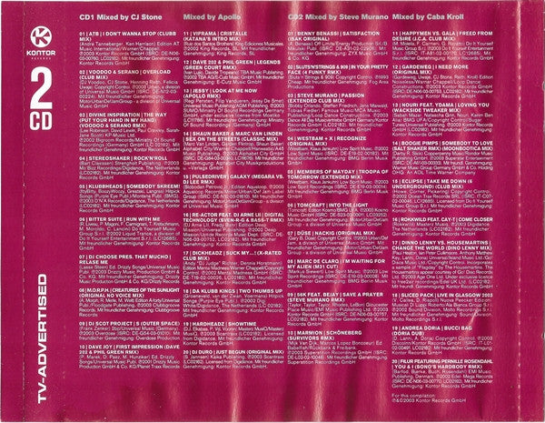 Various : Kontor Records Presents DJ Meeting 2003 (2xCD, Comp, Mixed)