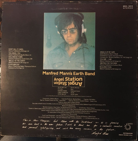 Manfred Mann's Earth Band : Angel Station (LP, Album)