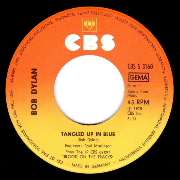 Bob Dylan : Tangled Up In Blue (7")