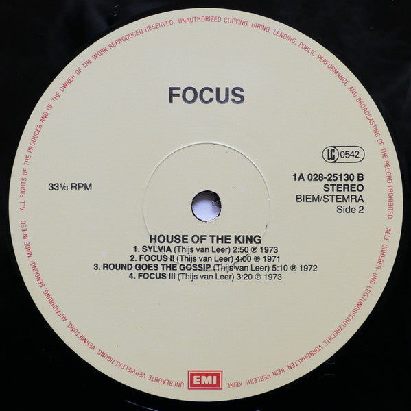 Focus (2) : House Of The King (LP, Comp, RE)