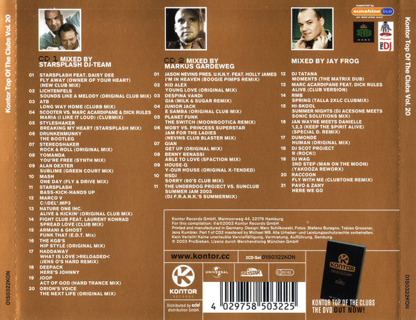 Various : Kontor - Top Of The Clubs Volume 20 (2xCD, Comp, Mixed)