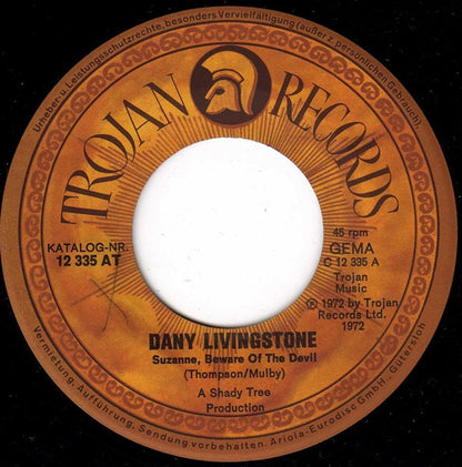 Dandy Livingstone : Suzanne, Beware Of The Devil (7", Single, M/Print)
