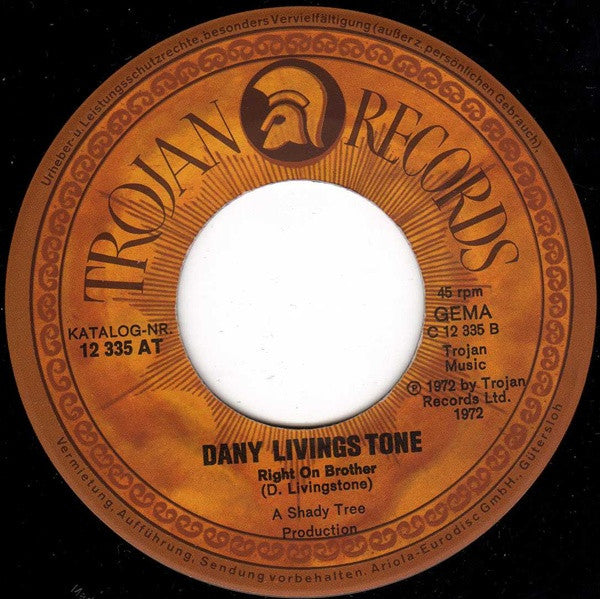 Dandy Livingstone : Suzanne, Beware Of The Devil (7", Single, M/Print)