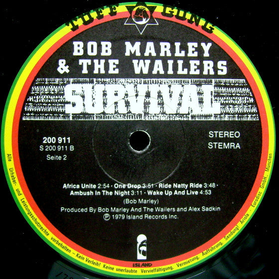 Bob Marley & The Wailers : Survival (LP, Album)