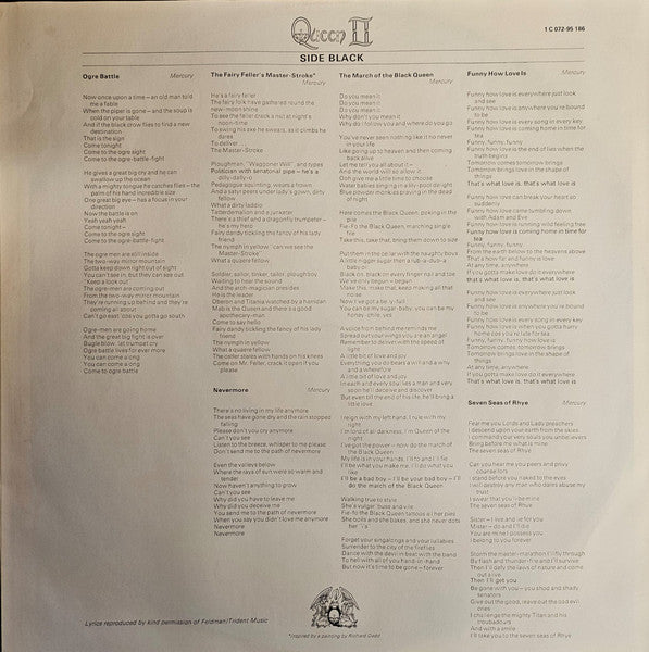 Queen : Queen II (LP, Album, RE, Gat)