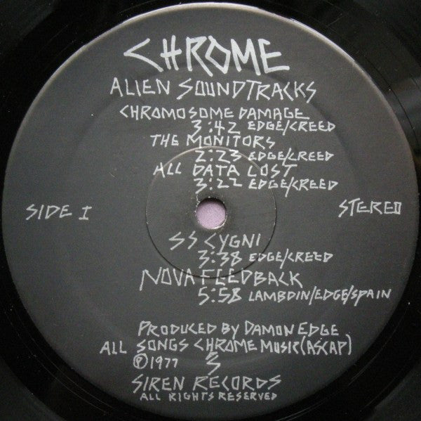 Chrome (8) : Alien Soundtracks (LP, Album)